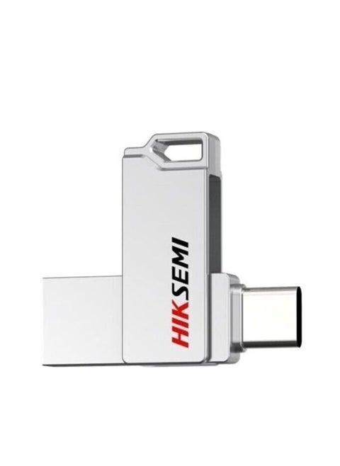 32GB USB 3.2 Flash Drive Type A & C Speeds Up To 150 MB/s- Silver