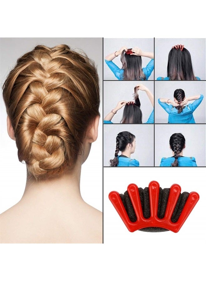 CestMall Winkeyes Hair Styling Set, Hair Design Styling Tools Accessories DIY Hair Accessories Hair Modelling Tool Kit Hairdresser Kit Set Magic Simple Fast Spiral Hair Braid Hair Braiding Tool (Type A- 25 set - Image 4