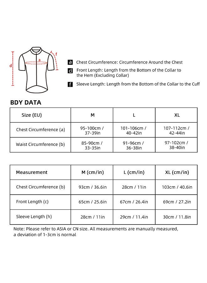 Generic Men's Cycle Jersey Road Bike Jersey Breathable Quick-Dry Bicycle Clothing Reflective Elastic Fabric Ideal for Spring-Summer Riding Bicycle Clothing Men  - Image 5