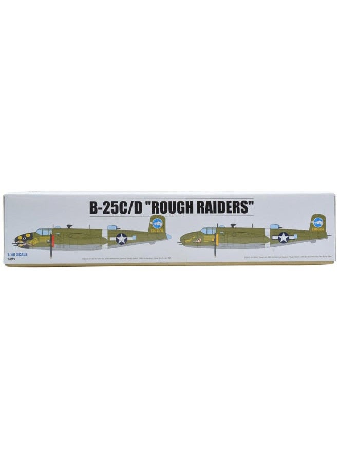 PH Premium Hobbies B-25C/D "Rough Raiders" 1:48 Plastic Model Airplane Kit 139V - Image 2