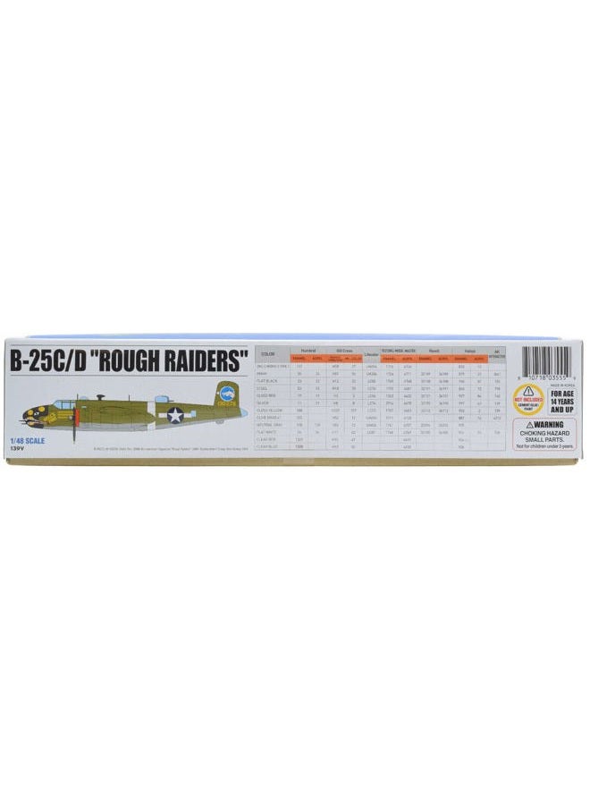 PH Premium Hobbies B-25C/D "Rough Raiders" 1:48 Plastic Model Airplane Kit 139V - Image 3