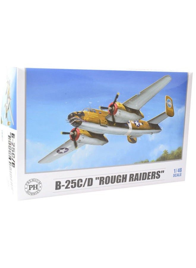 PH Premium Hobbies B-25C/D "Rough Raiders" 1:48 Plastic Model Airplane Kit 139V - Image 1
