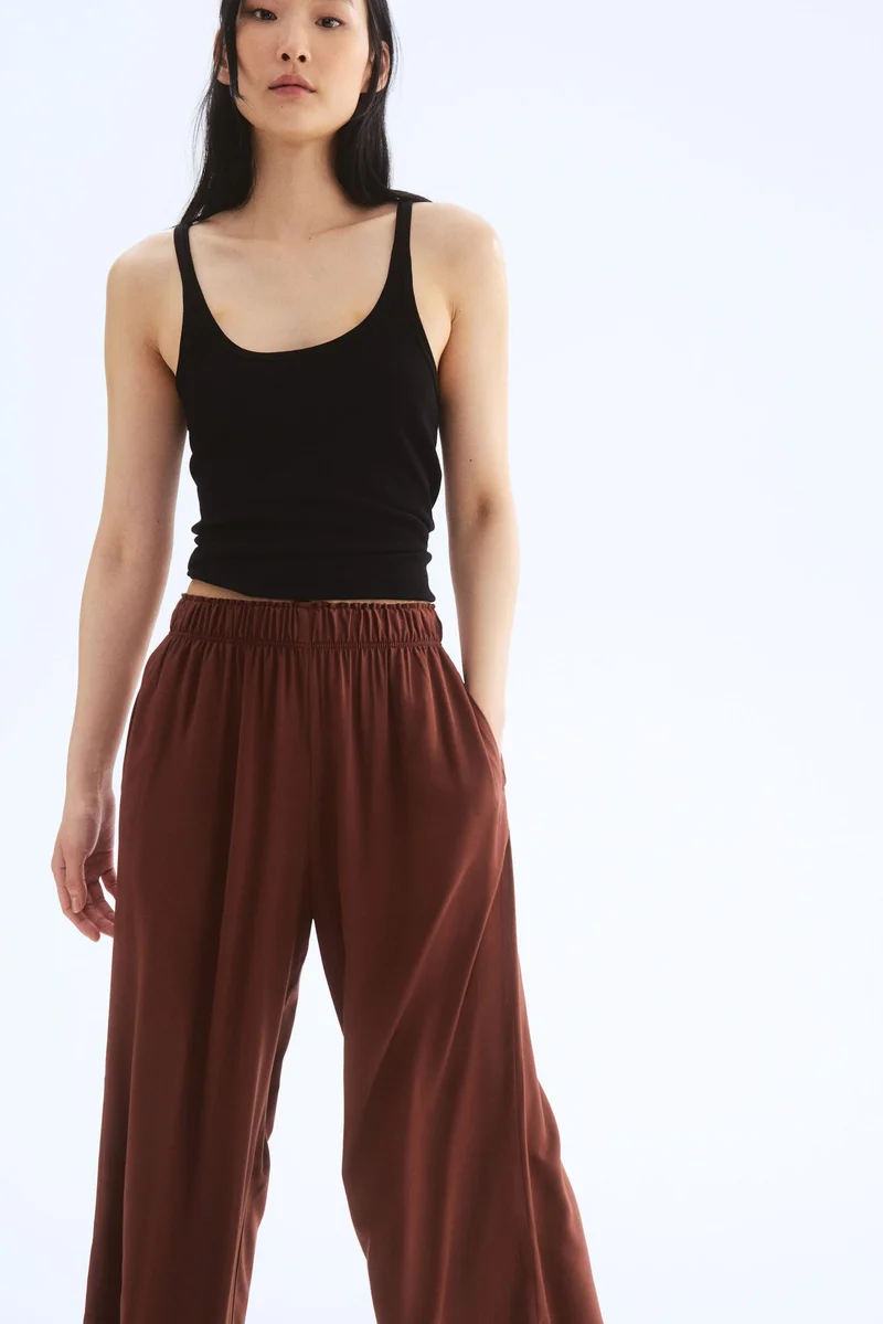 H&M Cropped pull-on trousers