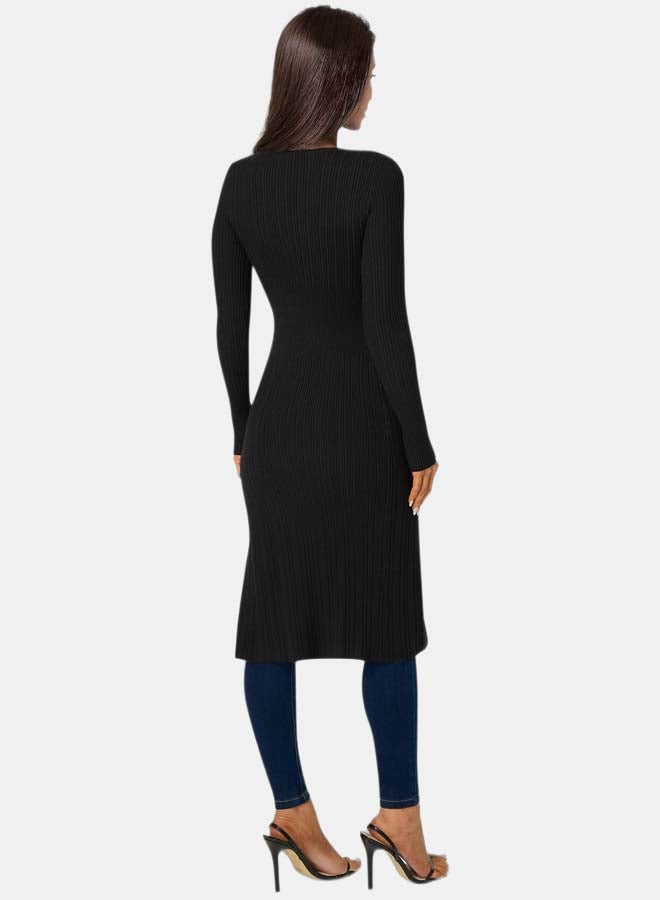 bebe Long Body Side Slit Sweater - Image 3