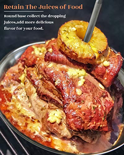 Mydracas Vertical Skewer Brazilian Barbecue Skewer Stand Stainless Steel Removable Grilling Meat Spit for Roasting Meat Steak Whole Chicken Sausage - Image 5