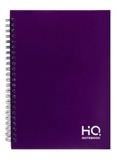 HQ A4 Size Wire Bound Hard Cover Notebook With 160 Pages Purple  - Image 1