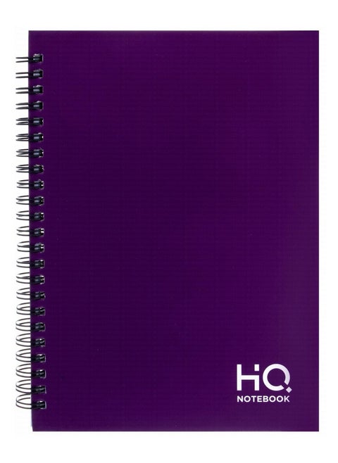 A4 Size Wire Bound Hard Cover Notebook With 160 Pages Purple
