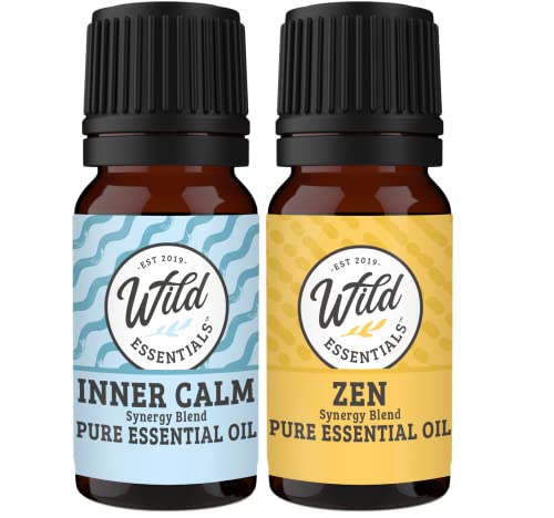 mEssentials Wild Essentials Inner Calm and Zen 100% Pure Essential Oil Blend Combo Pack, Two 10 ml Bottles, Therapeutic Grade All Natural Aromatherapy, Great for Relaxation, Meditation and Stress, Made in the USA - Image 4