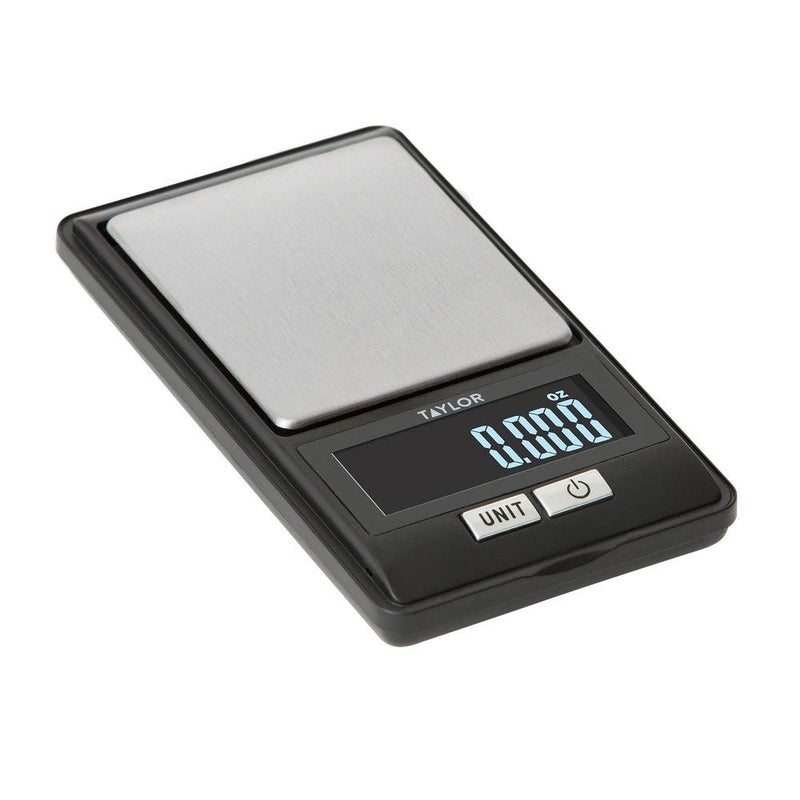 Taylor High-Precision Digital Portioning Scale with Cover, 16OZ/500G, Black