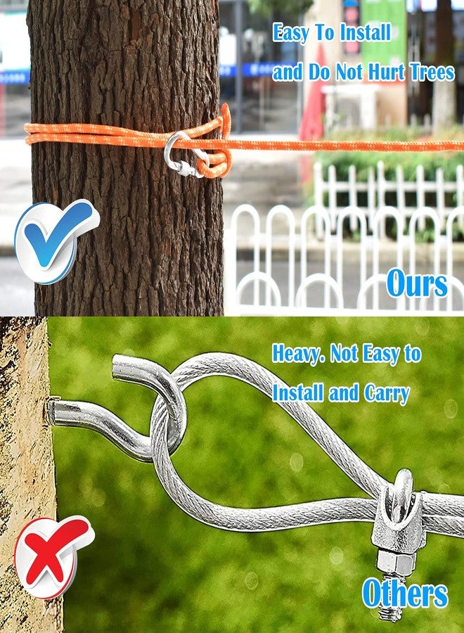 KATOLK Dog Tie Out Cable for Camping, 50ft Reflective Overhead Trolley System for Dogs up to 300lbs, Portable Dog Hitching Lead, Dogs Runner for Yard Camping Training Running Hiking Outdoor - Image 3