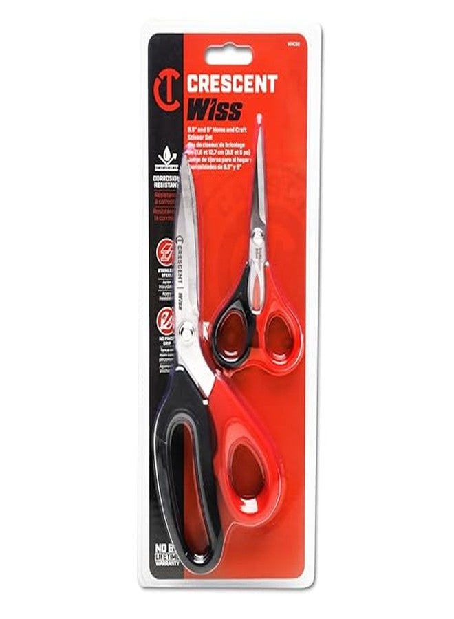 Wiss Crescent Wiss 2 Piece Home and Craft Scissor Set, 5-Inch and 8-1/2-Inch - WHCS2 - Image 5