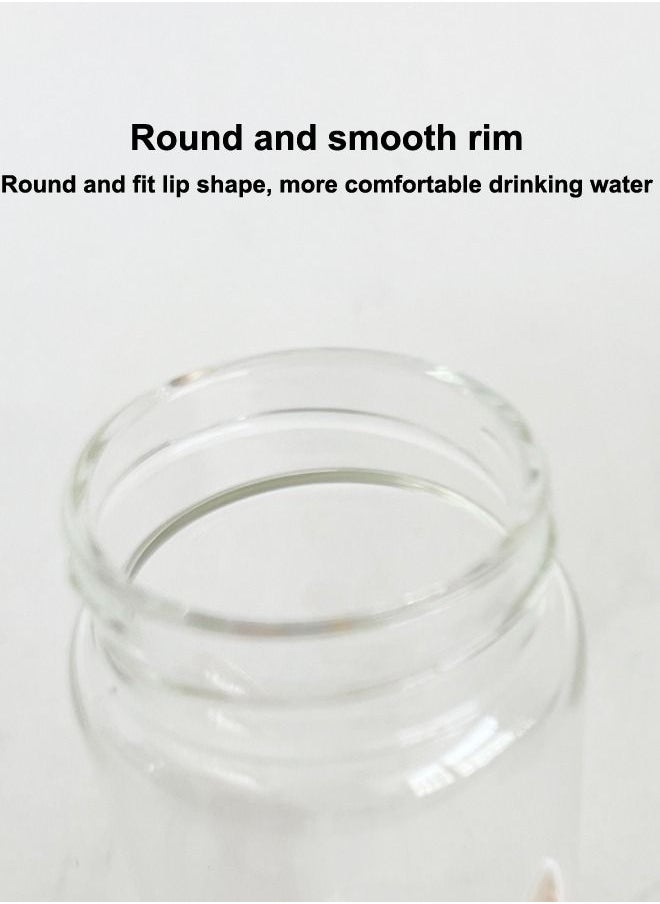 XIANGYU - Borosilicate Glass Portable Water Bottle With Top Plastic Lid - Image 1