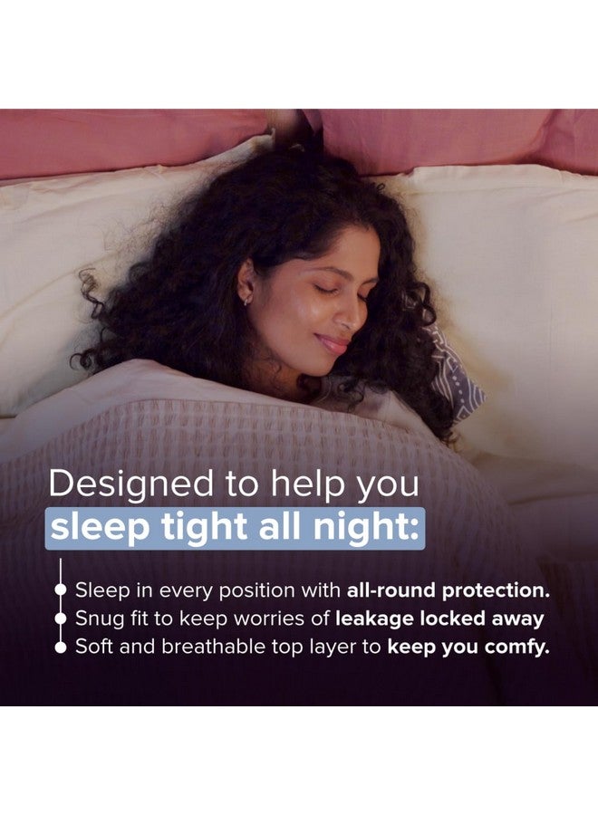 Nua سراويل الحيض القابلة للاستخدام مرة واحدة لليل | عبوة من 5 | (XL - XXL) | امتصاص للحد الكبير | حماية بلا تسرب | سرية وآمنة | قابلة للتنفس | لا طفح جلدي | لا انزعاج - Image 4