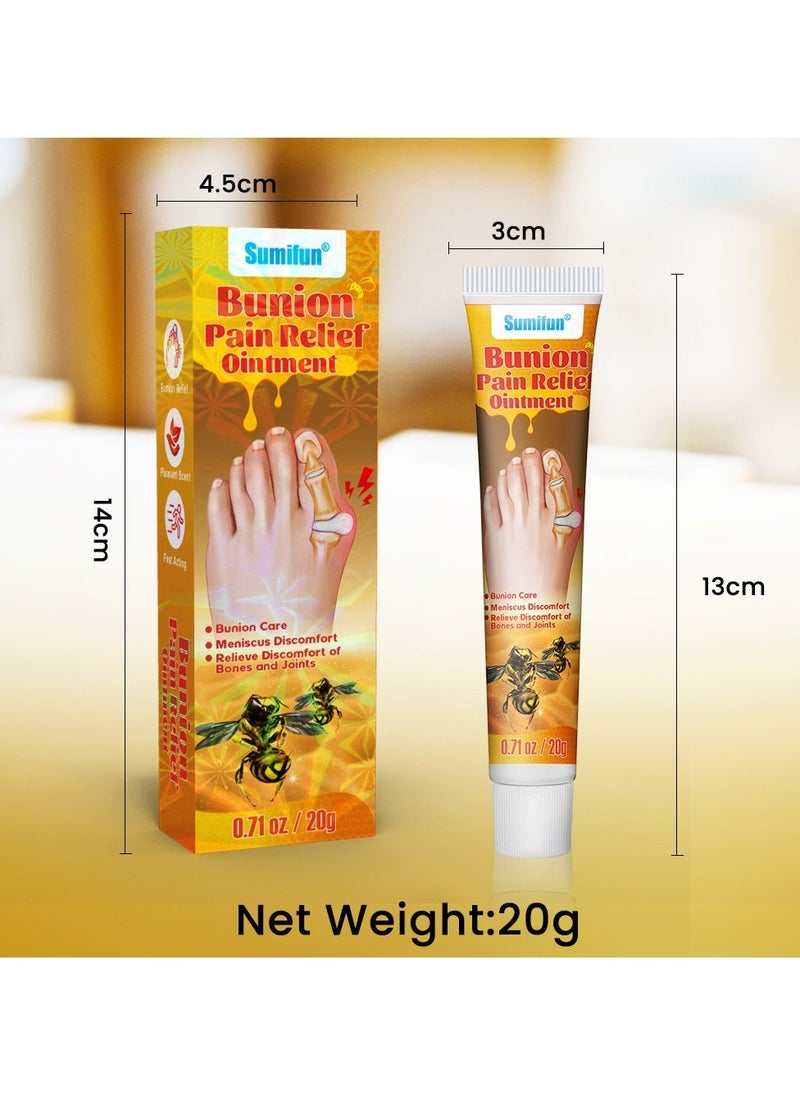 Sumifun 3-PACK Bee Venom Bunion Soothing Cream, relieves foot bunion pain 20g*3 - Image 4
