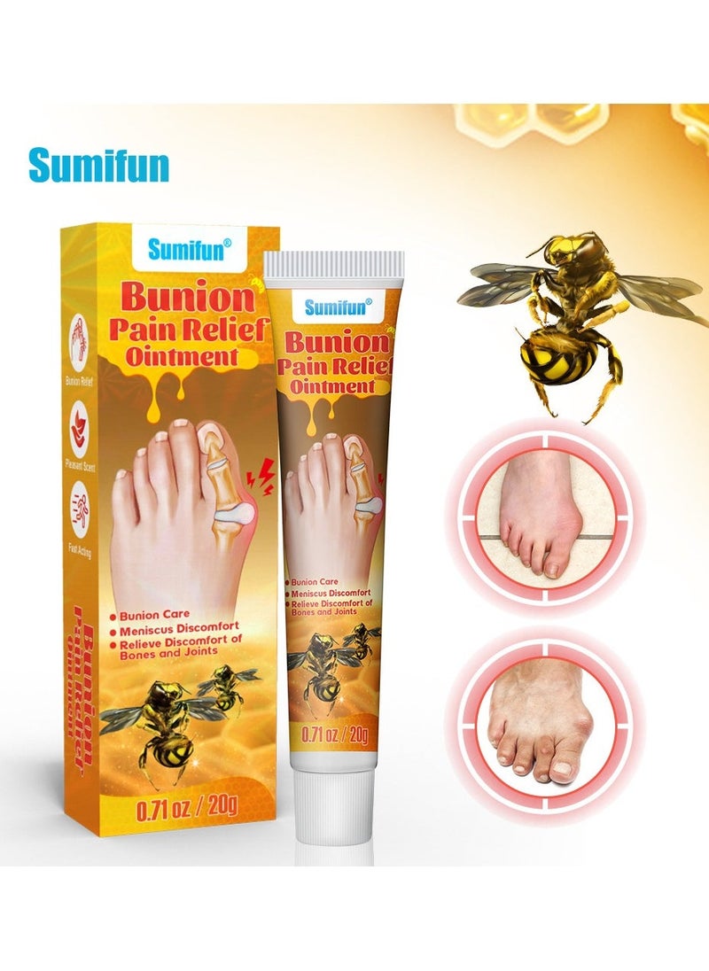 Sumifun 3-PACK Bee Venom Bunion Soothing Cream, relieves foot bunion pain 20g*3 - Image 2