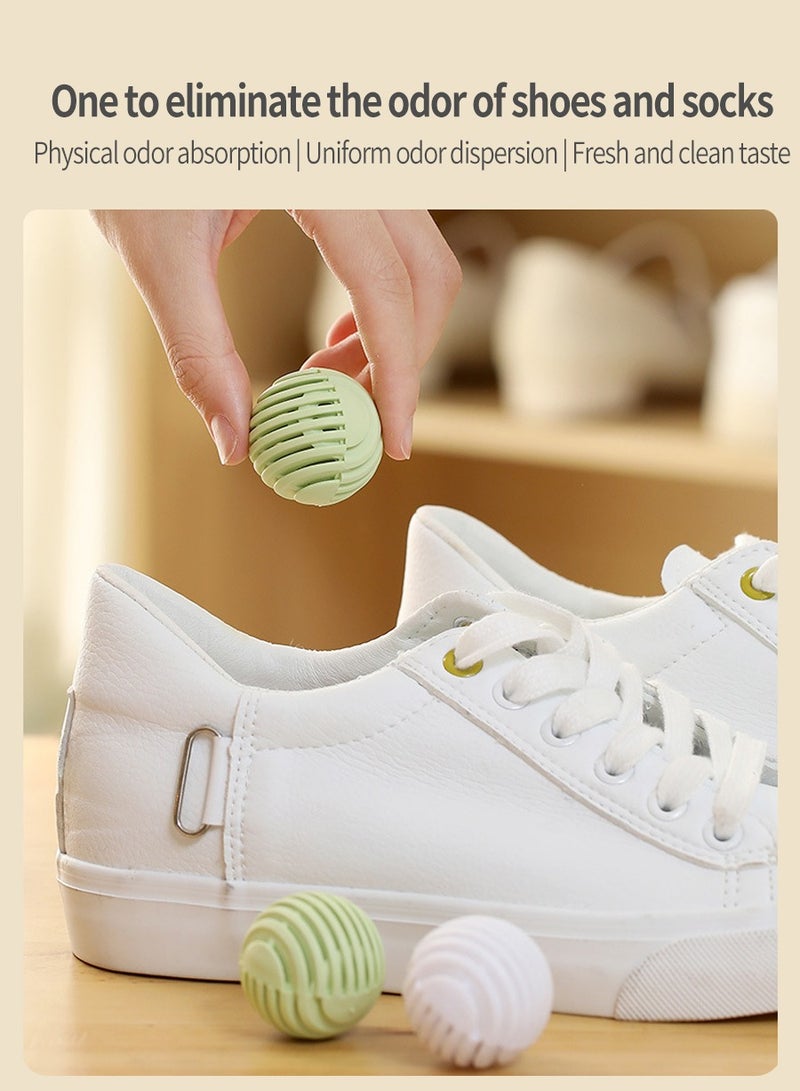 10 Shoe Deodorizer Ball Set, Green Tea Scent, Portable Indoor Long-Lasting Deodorizer Balls, Shoe  Sock Sweat Odor Eliminator Closet/Closet Freshener Household Deodorizing Supplies  - Image 4