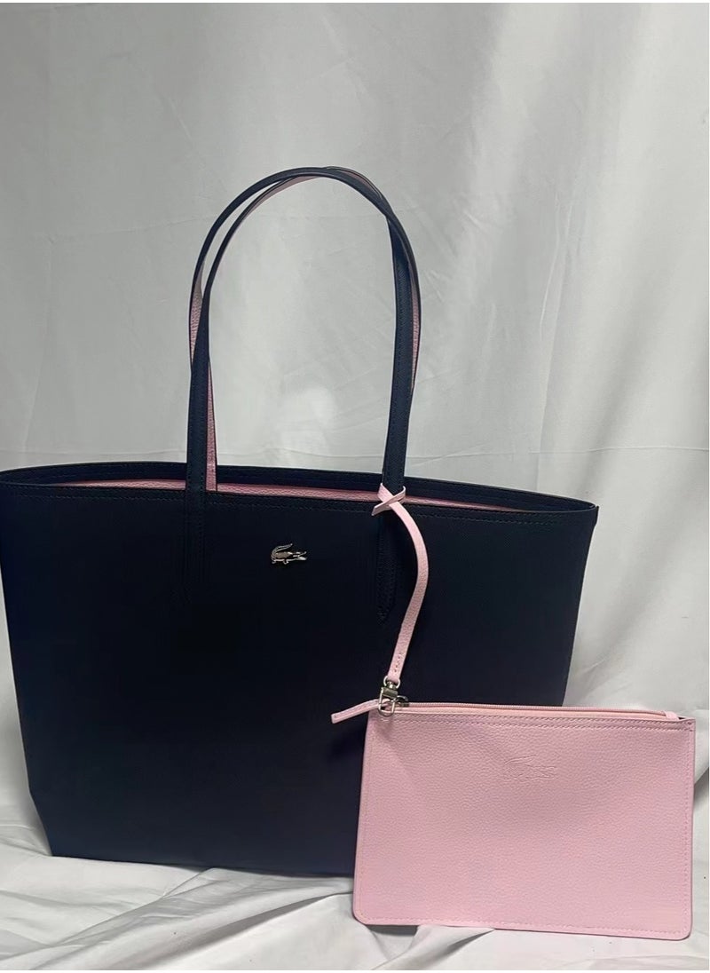 LACOSTE - Anna Reversible Bicolour Tote Bag - Image 1