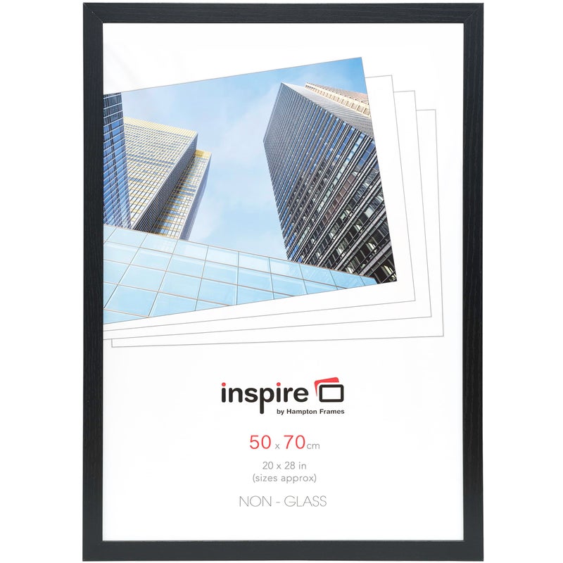 Hampton Frames إطار صورة أسود هامبتون فريمز أكسفورد 50x70 سم أكريليك غير زجاجي OXF5070NGX