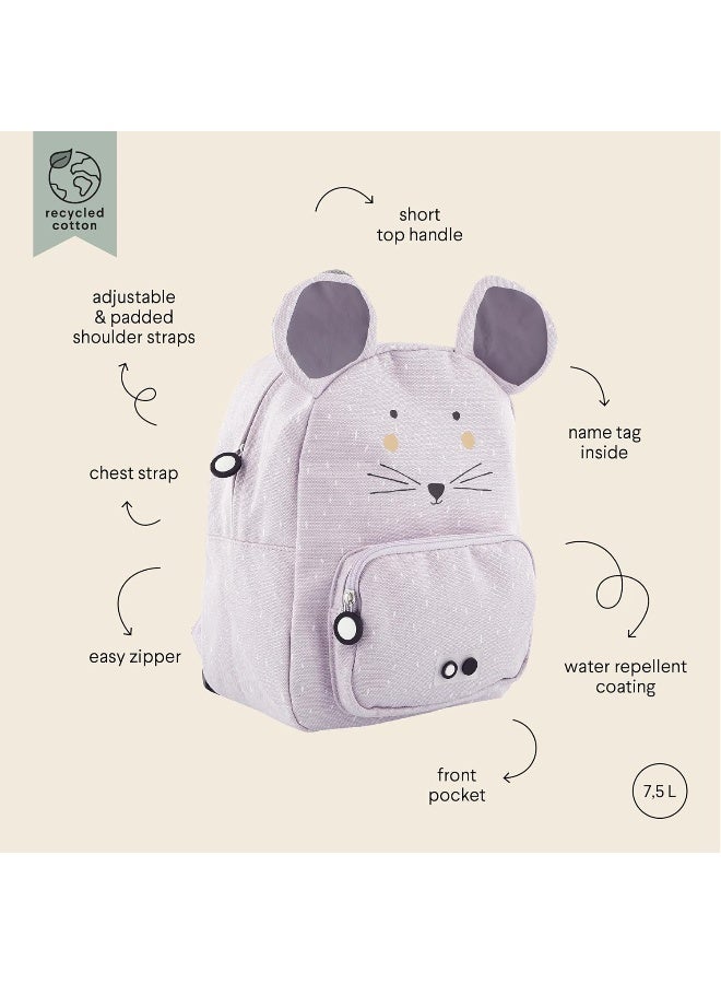 Trixie Mrs. Mouse Backpack for Kids - Purple Animal Design - Image 5