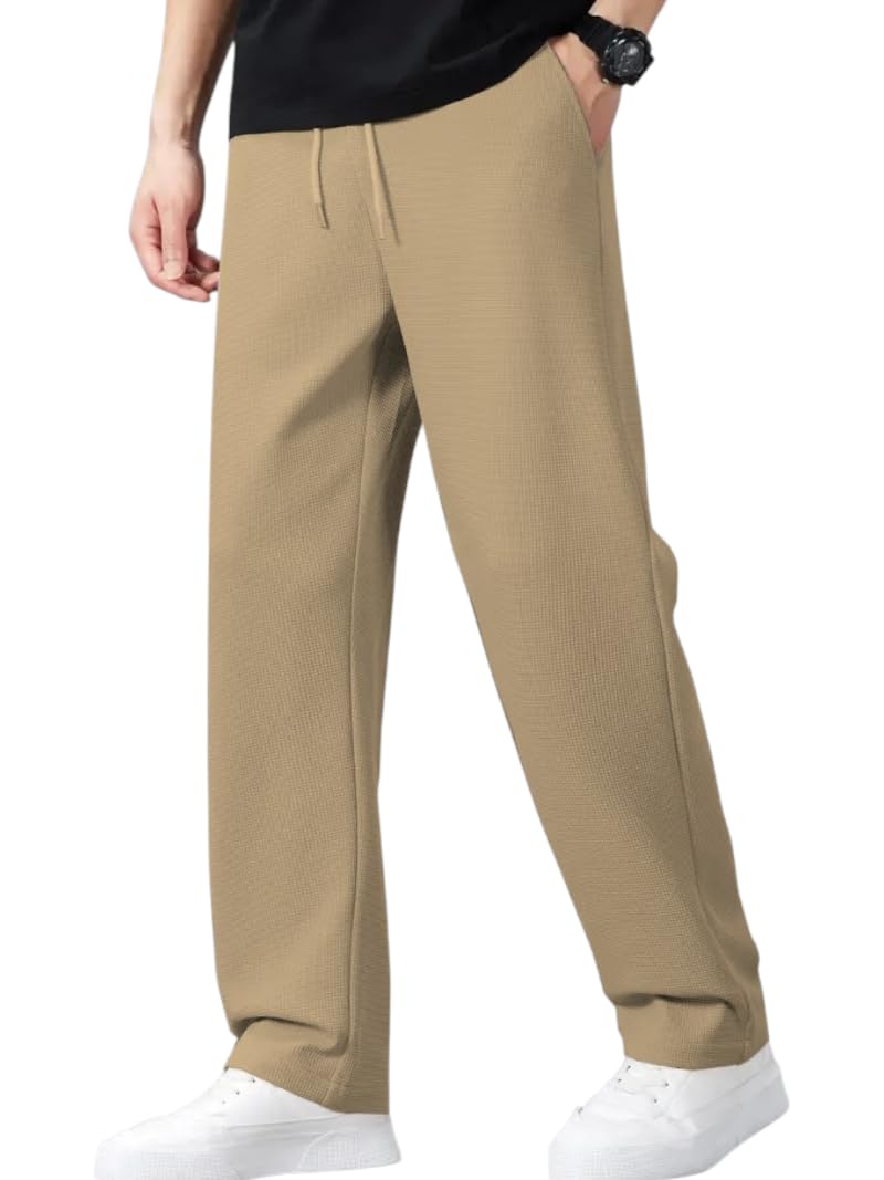 JVX Trouser for Men || Casual Trouser || Track Pant for Men || Trackpants || Mens Track Pant (TROUSER-03) (in, Numeric, 30, Khakhi) - Image 1