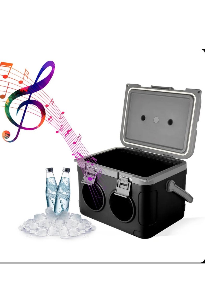 21L Cooler Box with Speaker, Portable PE Insulated Ice Box Cooler  - Image 1
