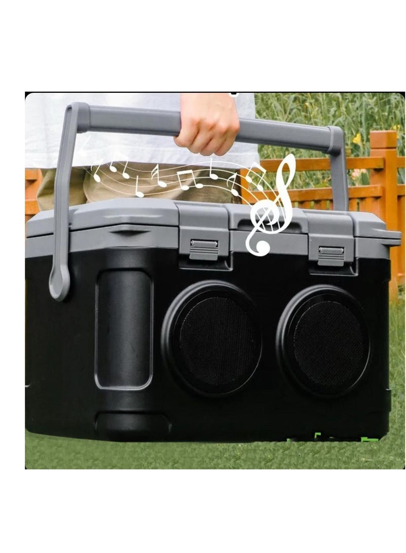21L Cooler Box with Speaker, Portable PE Insulated Ice Box Cooler  - Image 3