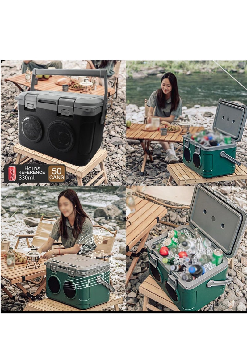 21L Cooler Box with Speaker, Portable PE Insulated Ice Box Cooler  - Image 4