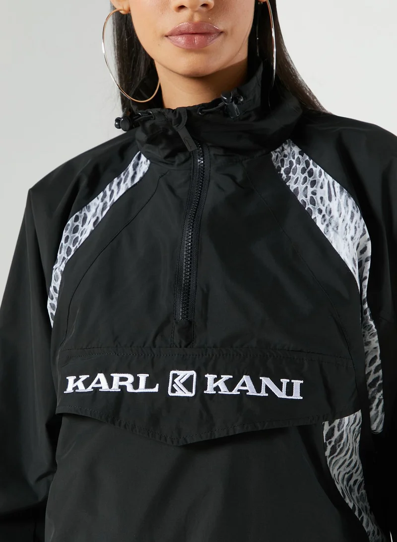 Karl Kani Retro Color Block Snake Windbreaker Jacket