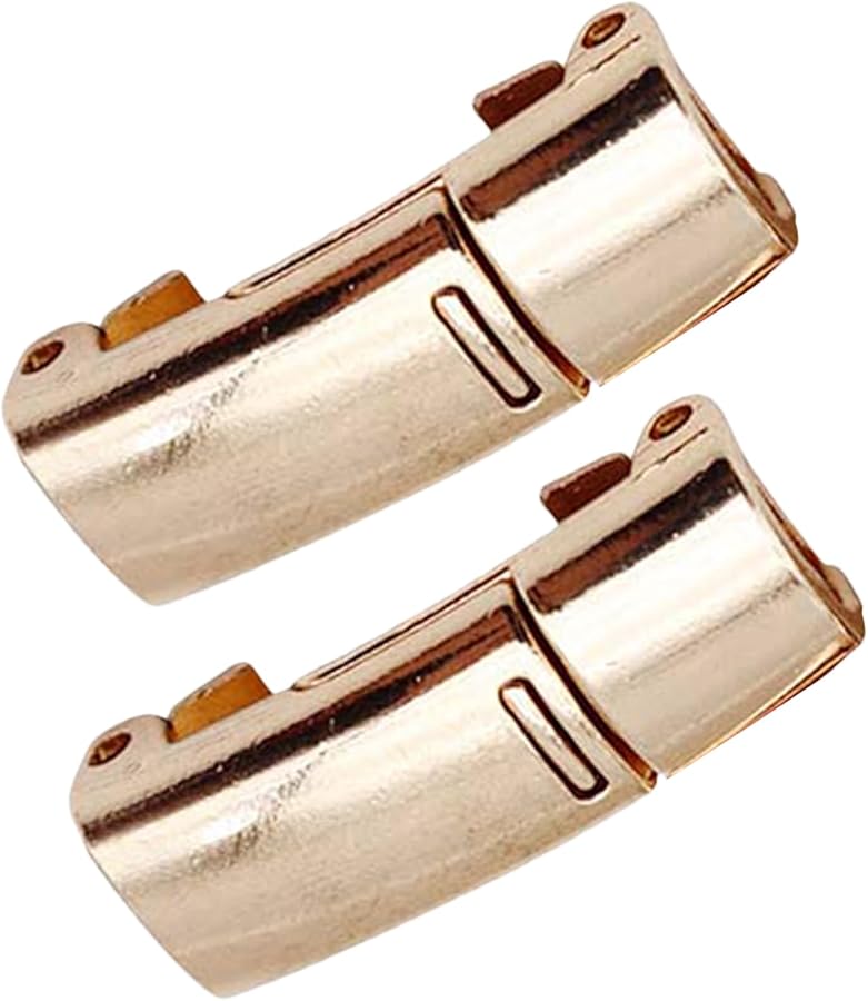 Rose Gold Metal Shoelace Buckle Lock Easy Tie Free Fastener Durable Closure Accessory - Image 5