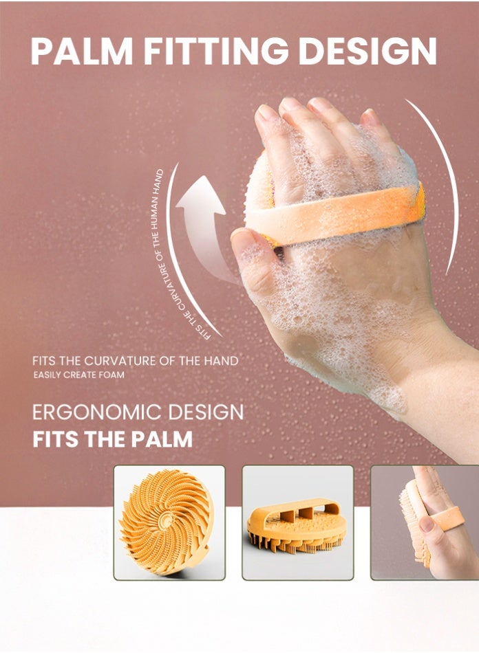 EFFIE Silicone Body Brush – Gentle Exfoliating Body Scrubber in Shower, Silicone Loofah with Easil Bristles, Long Lasting & More Hygienic Than Traditional Shower Loofah – 1 Pack  - Image 3