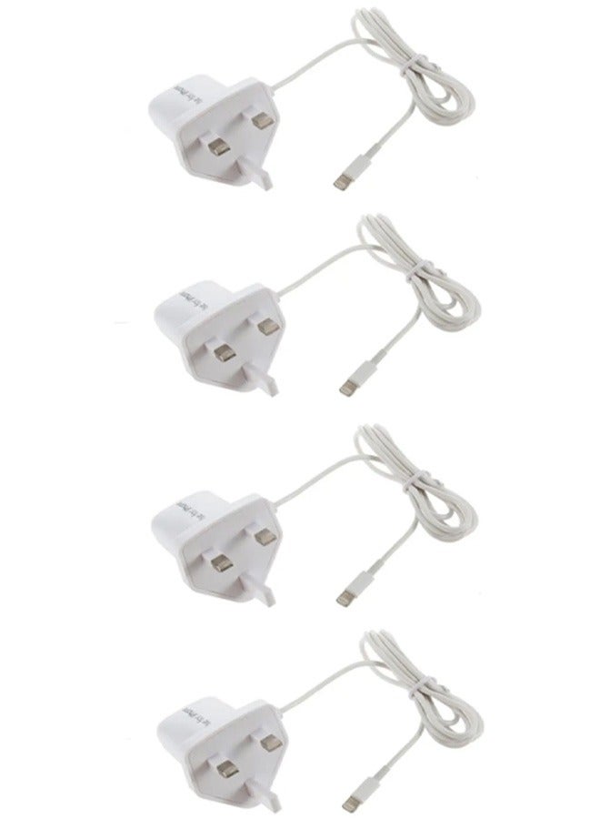 Yingde Pack Of 4 Charger With USB Cable For IPhone and Ipad - Image 1