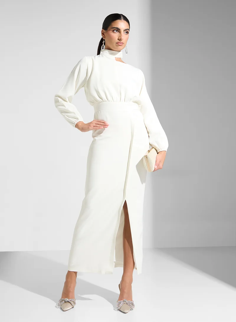Golden Apple Ivory Maxi Dress