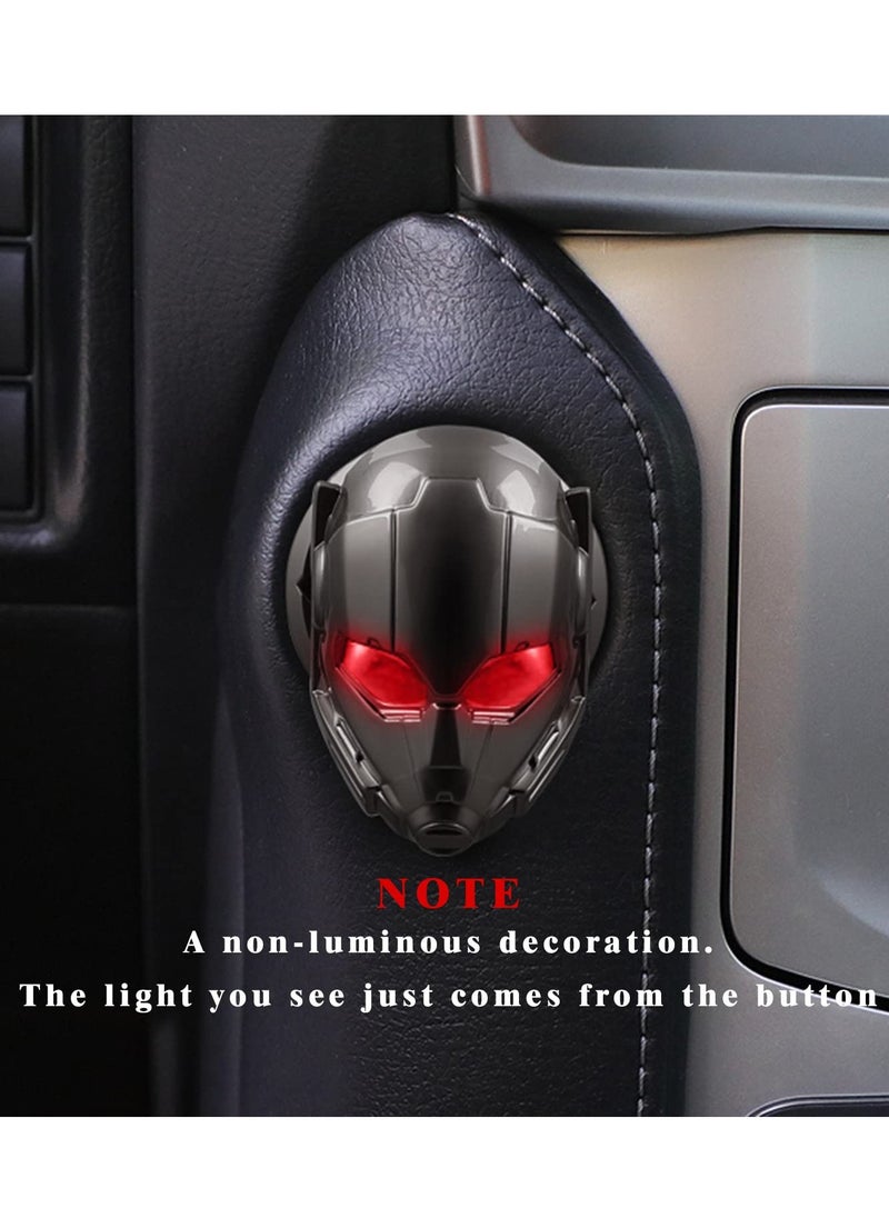 Generic - Car Auto Engine Ignition Start Stop Button Replacement Trim Protector Key Ring Circle Cover, 3D Car Interior Accessory - Image 1