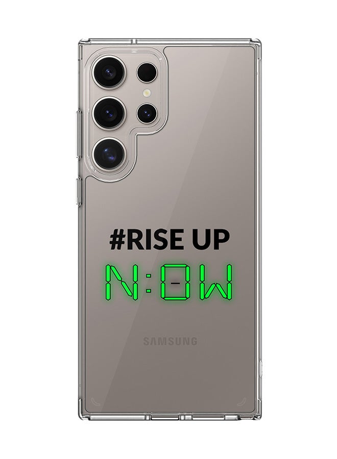 Stylizedd Classic Clear Case for Samsung Galaxy S23 Ultra , Hybrid Soft  Thin Transparent Cover [ Designed for Samsung Galaxy S23 Ultra ] - Rise Up - Image 1