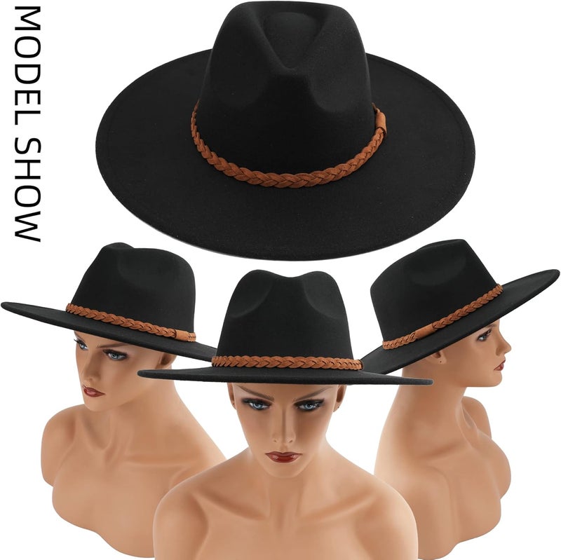 Pro Celia Big Wide Brim Women Fedora Hat - Image 5