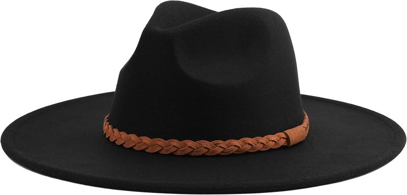Pro Celia Big Wide Brim Women Fedora Hat - Image 1