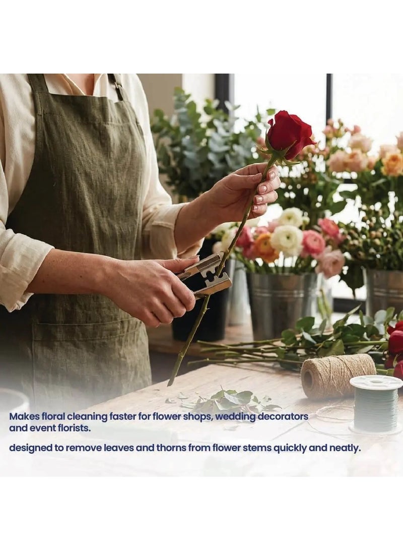 Si Bonne Precision Stem Stripper, Stainless Steel Rose Thorn Remover and Leaf Stripping Tool for Flowers, Floral Arrangements and Gardening - Image 4