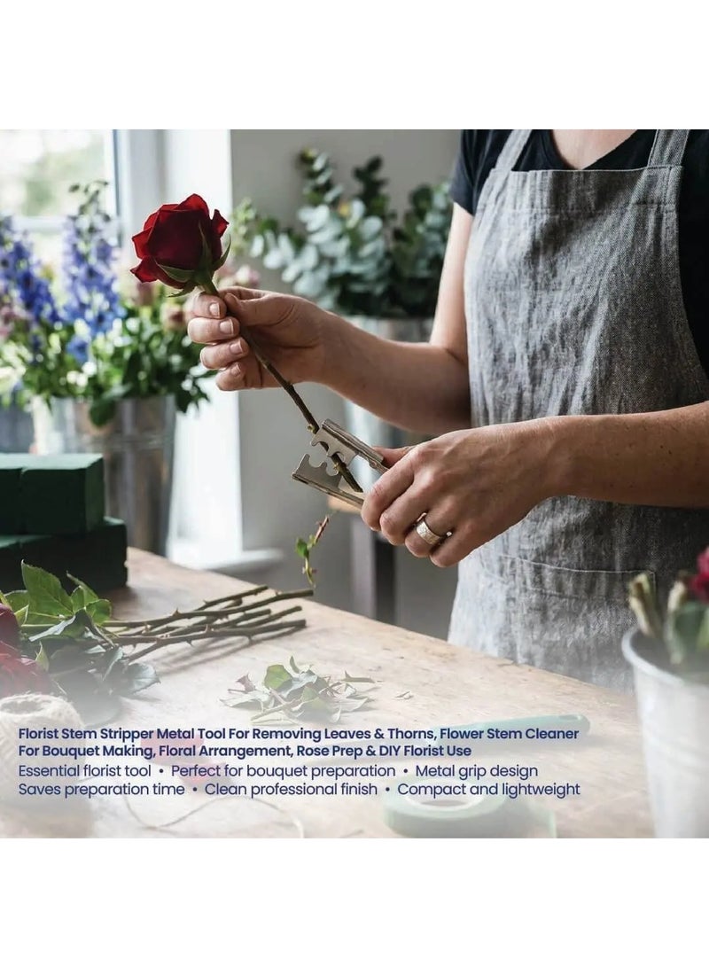 Si Bonne Precision Stem Stripper, Stainless Steel Rose Thorn Remover and Leaf Stripping Tool for Flowers, Floral Arrangements and Gardening - Image 5