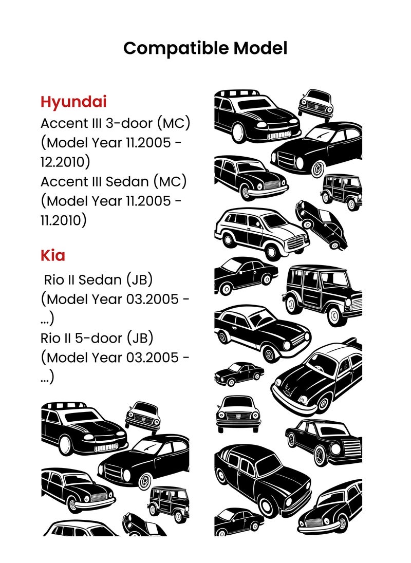 WEMZER INDUSTRIES - WEMZER | Premium Shock Absorber |54660-1E200-WZ|Compatible With: Hyundai, Kia (Find Fitting Compatibility in Description) - Image 1