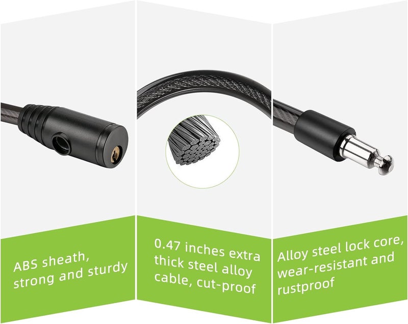 Rofio Fridge Lock, Childproof Refrigerator Lock with Keys for French Door Fridge and Cabinet - Image 4