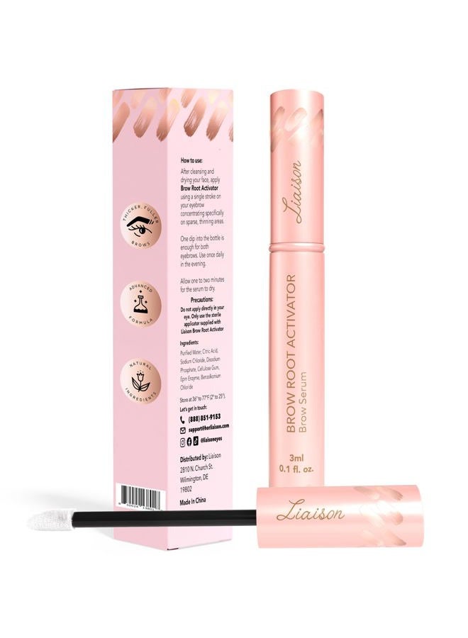 Liaison Eyebrow Growth Serum (3ml) Brow Serum for Thicker, Fuller, Healthier Brows - Premium Vegan & Cruelty-Free to Grow Eyebrows - Suero Para Cejas Crecimiento - 2 Month Supply, Women-Owned - Image 2