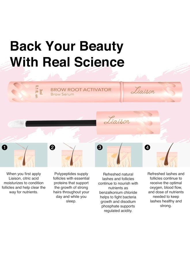Liaison Eyebrow Growth Serum (3ml) Brow Serum for Thicker, Fuller, Healthier Brows - Premium Vegan & Cruelty-Free to Grow Eyebrows - Suero Para Cejas Crecimiento - 2 Month Supply, Women-Owned - Image 3
