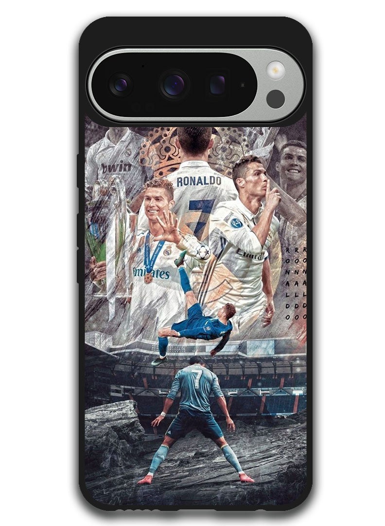 Theodor Protective Case Anti Scratch Shock Proof Bumper Cover For Google Pixel 9 Pro XL Ronaldo 1 - Image 1