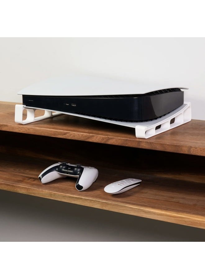 Glistco Skates - Horizontal Stand Compatible with PS5 - Digital Edition (White) - Image 5