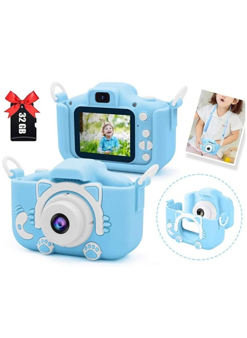 Kids Toy Digital Camera, 2021 Upgrade 1080P Dual Camera 2.0 Inches Screen 20MP HD Video Camcorder with [ 32 GB Memory Card ] Gifts for Child Boys Girls - Image 1