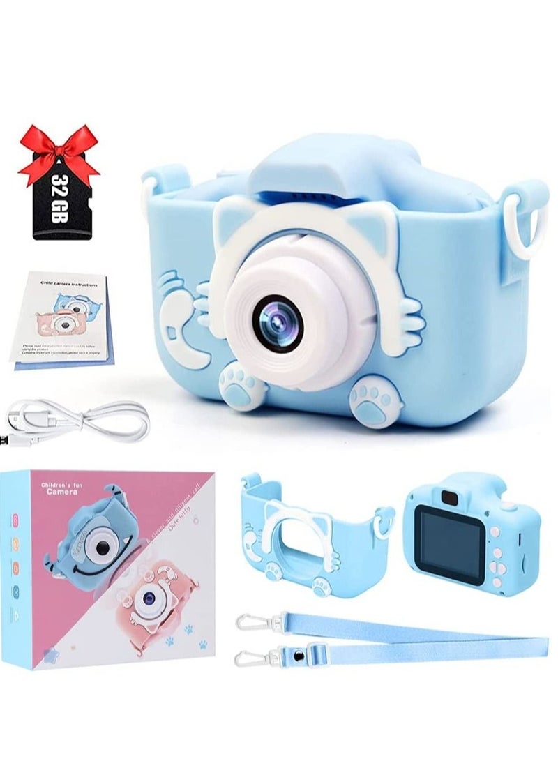 Kids Toy Digital Camera, 2021 Upgrade 1080P Dual Camera 2.0 Inches Screen 20MP HD Video Camcorder with [ 32 GB Memory Card ] Gifts for Child Boys Girls - Image 3