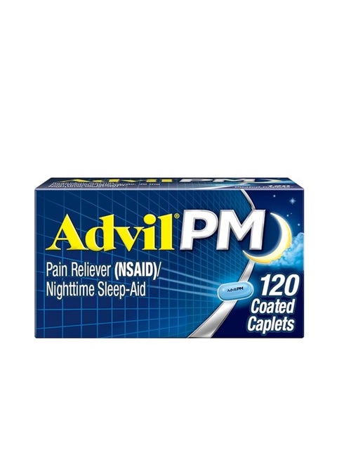 PM Pain Reliever And Nighttime Sleep Aid 120 Caplets