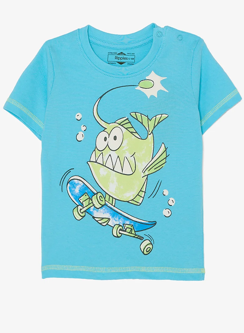 ريبلز مع نمشي Boys Regular Fit Tee