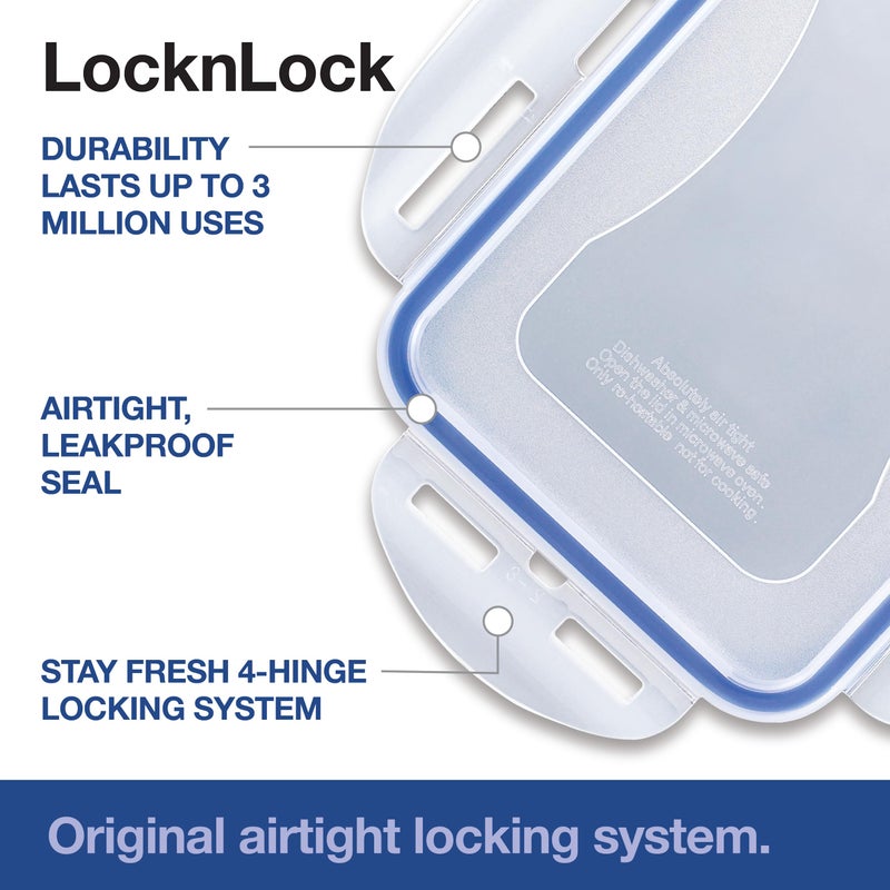 LocknLock LOCK & LOCK Easy Essentials Food Lids (Flip-Top) / Pantry Storage, BPA Free, Top-21 Cup-for Beans, Clear - Image 3