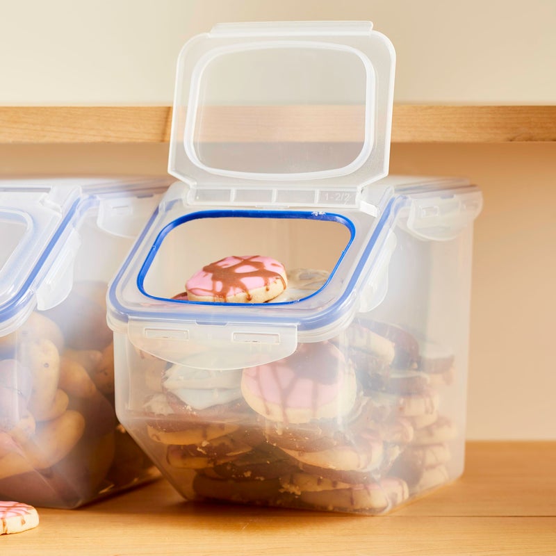LocknLock LOCK & LOCK Easy Essentials Food Lids (Flip-Top) / Pantry Storage, BPA Free, Top-21 Cup-for Beans, Clear - Image 5